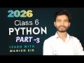 Python Input Output Variables Explained in Hindi print input Class 6