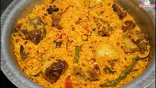 10 से 12 लोगो के लिये बनाया मसूर गोश्त का खुसबूदार पुलाव Masoor Gosht Pulao Mutton Pulav Masur Rice