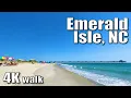 Walking Emerald Isle Beach North Carolina 4K Binaural Slow TV