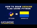 How To Draw Ukraine Flag With Python - Python Turtle