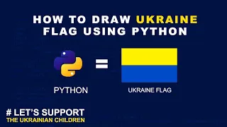 How To Draw Ukraine Flag With Python - Python Turtle
