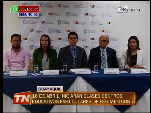 16 de abril iniciarán clases centros educativos particulares de régimen costa