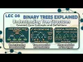 Lec 08 Binary Trees Explained Data Structures Algorithm systemandcode