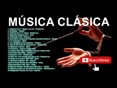 Download MP3 MÚSICA CLÁSICA Beethoven, Mozart, Vivaldi, Bach, Chopin, Tchaikovsky, Rossini, Grieg, Handel, Liszt