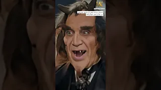 الممثل يوسف وهبي في مشهد الشيطان من فيلم سفير جهنم سنة ١٩٤٥ 