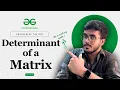 Determinant of a Matrix C Java Python Recursion Mathematics POTD GeeksforGeeks