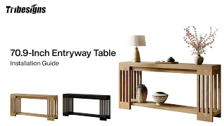 F2298 Installation Guide Let S Assemble Tribesigns 70 9 Farmhouse Entryway Table 