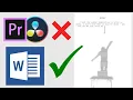 I made an animation using Microsoft Word ASCII Art