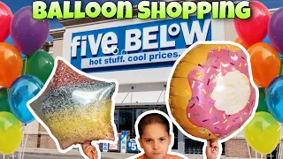 Five Below Balloon Shopping Pick Your Balloon And They Inflate with Helium