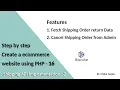 Step by step create an eCommerce website using PHP - Part 16 Shiprocket Ship API Implementation