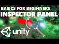 THE INSPECTOR PANEL HOW TO USE UNITY 3D UNITY BASICS FOR BEGINNERS 25