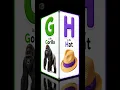 Alphabet G - L g for gorilla h for hat i for igloo j for Juice