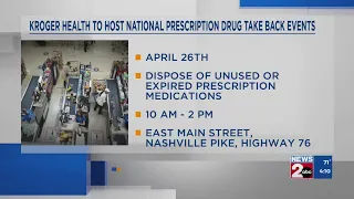 Kroger to host drug take-back events