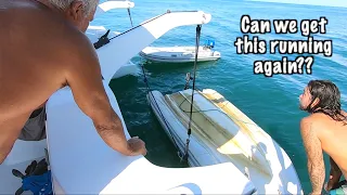 WHAT A FREAKIN DISASTER!!! Boat flips in big surf – Episode 187