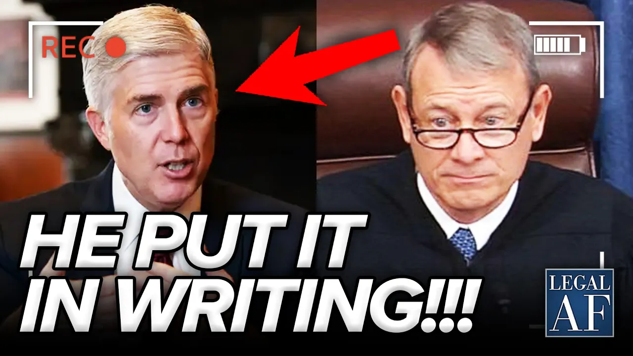 Justice Gorsuch LEAKS the Supreme Court's NEXT STEPS