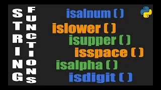 BUILT-IN STRING FUNCTIONS - PYTHON PROGRAMMING Part-2