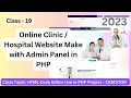 Doctor Appointment System with HTML Code Editor in PHP - Code Camp BD Online Clinic