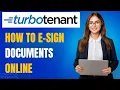 TurboTenant E-Signature Tutorial for Landlords