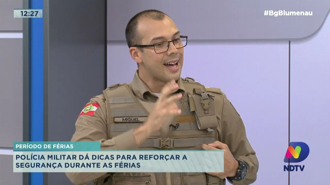 Polícia Militar dá dicas para reforçar a segurança durante as férias
