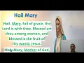 Lagu DOA SALAM MARIA DALAM BAHASA INGGRIS UNTUK TK A DAN TK B