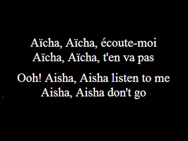 Download MP3 Aicha - Cheb Khaled - French (subs francais -anglais-French-English)