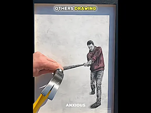Normal drawing VS King of art 💀🔥