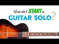 How do I START a guitar solo?