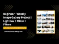 How to Build a Responsive Image Gallery with Lightbox Thumbnail Slider HTML CSS JS Tutorial