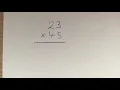 How to multiply using the column method