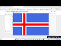 flag of Iceland Python turtle library Python for beginners