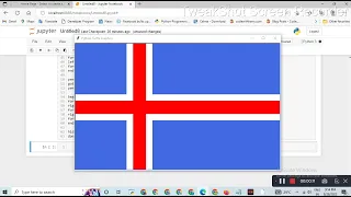 flag of Iceland Python turtle library Python for beginners