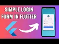 How to create Flutter Login Screen UI Design with Functionality Flutter Login Page Tutorial