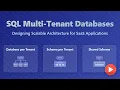 SQL Multi-Tenant Databases Architecture Design Patterns Best Practices