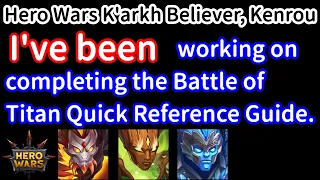 Download I've been working on completing the Battle of Titan Quick Reference Guide | Hero Wars MP3