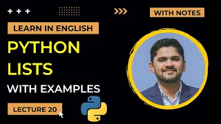 20 Python Lists Tutorial with 20 Examples Python Tutorial for Beginners Amit Thinks