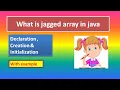 what is jagged array in java in Hindi jagged array with example easily explained
