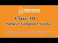 Computer Science Class 10 Chapter 1 Programming Techniques
