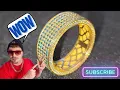 Blue Lab Diamond Eternity Ring from Etsy