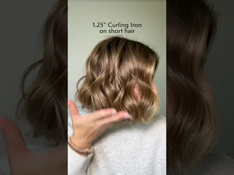 Curling iron on short hair | Milabu