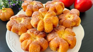 Hai 2 MELE? Prepara queste CIAMBELLE DI MELE in 5 minuti! SENZA FORNO e senza lievitazione!⁠