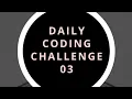 Daily Coding Challenge 3 Shortest Jumps