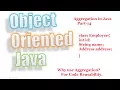 Java Tutorial 14 Aggregation in Java With Real Life Example - YouTube