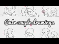 Cute couple drawings Aesthetic drawing ideas easy drawing