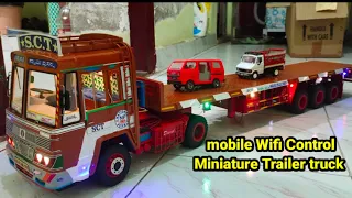 mobile wifi control miniature trailer truck dhana miniatures