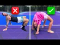 Cali Teaches Her Dad Gymnastics