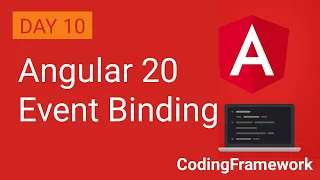 Angular 20 Tutorial Day 10 Event Binding Explained with Examples