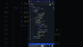 Draw Chess Board in Python using turtle