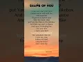Download Lagu Ed Sheeran - Shape Of You (Lyrics) #lyrics #song #edsheeran #shapeofyou