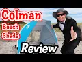 Coleman Beach Shade Shelter Set Up Review Wind Test
