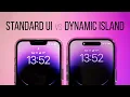 iPhone Dynamic Island vs Notch Standard UI